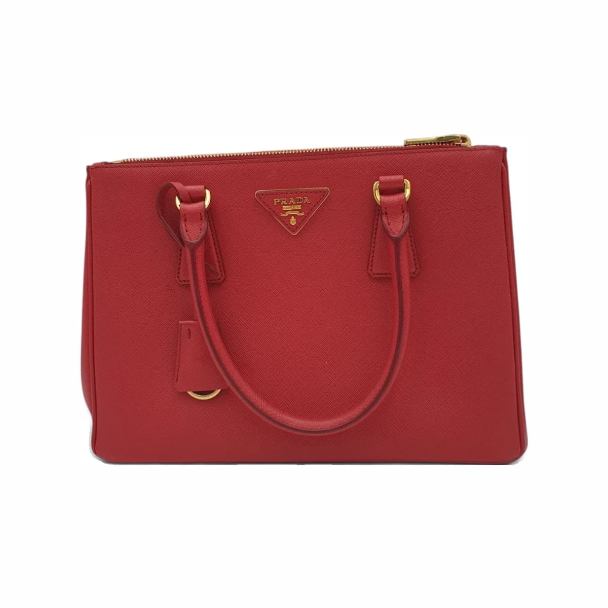 PRADA 프라다 사피아노 갤러리아 미디움 토트백 레드