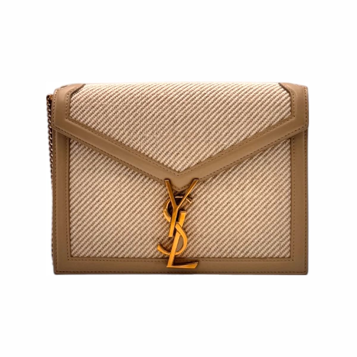 SAINT LAURENT 생로랑 카산드라 패브릭 체인 숄더백