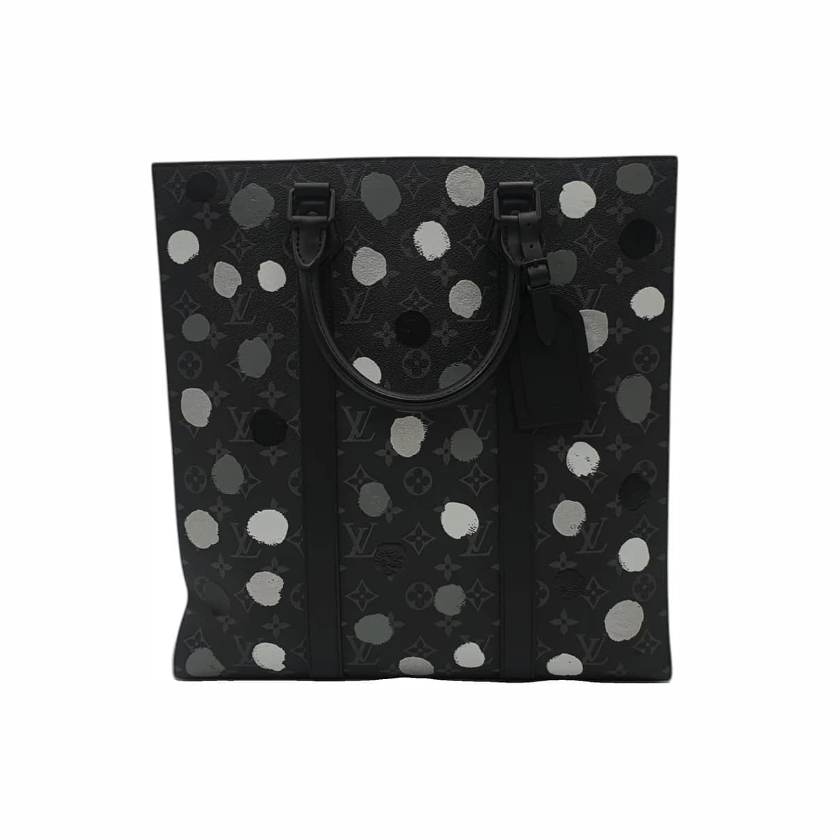 LOUIS VUITTON 루이비통 X 쿠사마야요이 삭플라 토트백 블랙 모노그램