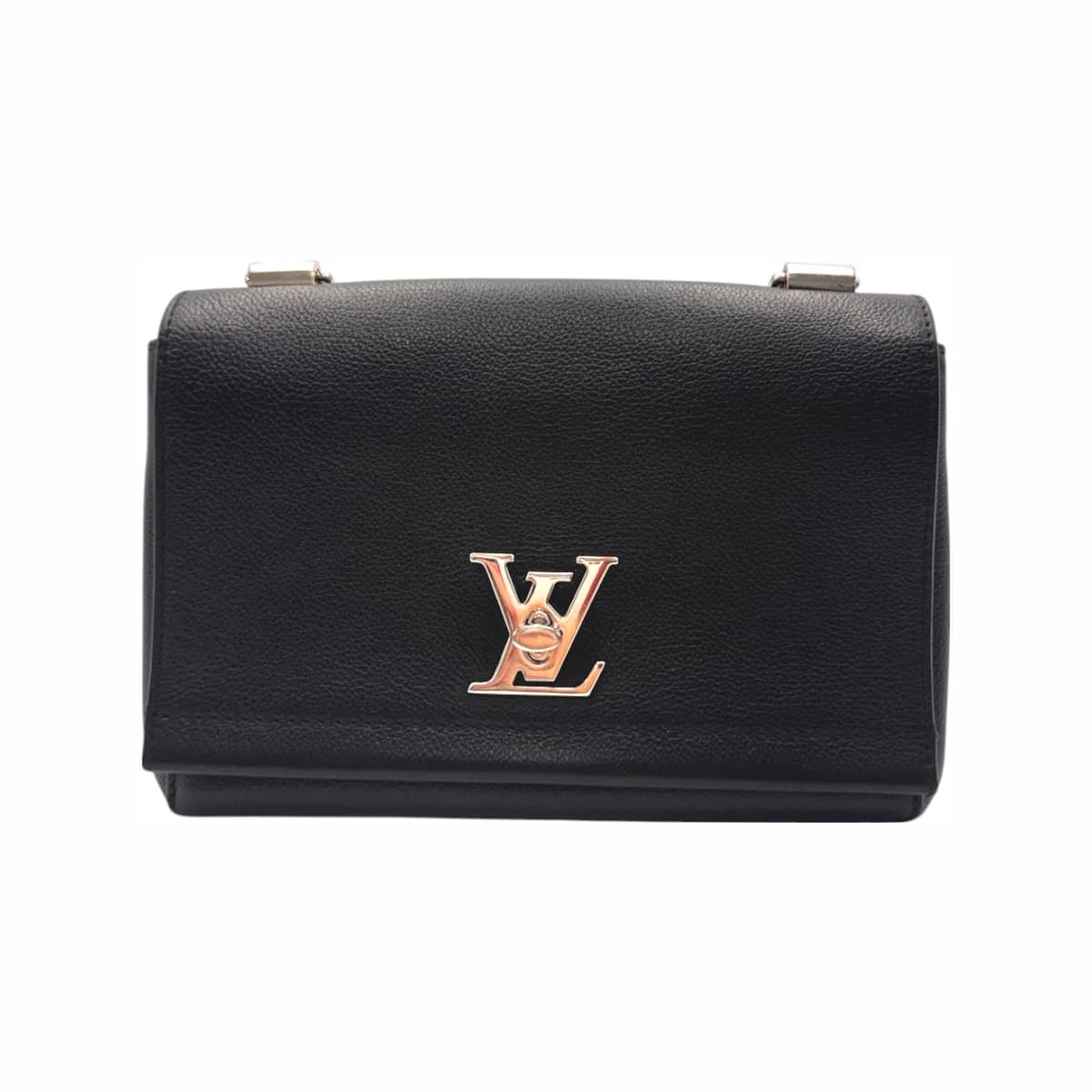 LOUIS VUITTON 루이비통 블랙 레더 락미2 BB 체인 숄더백 가죽
