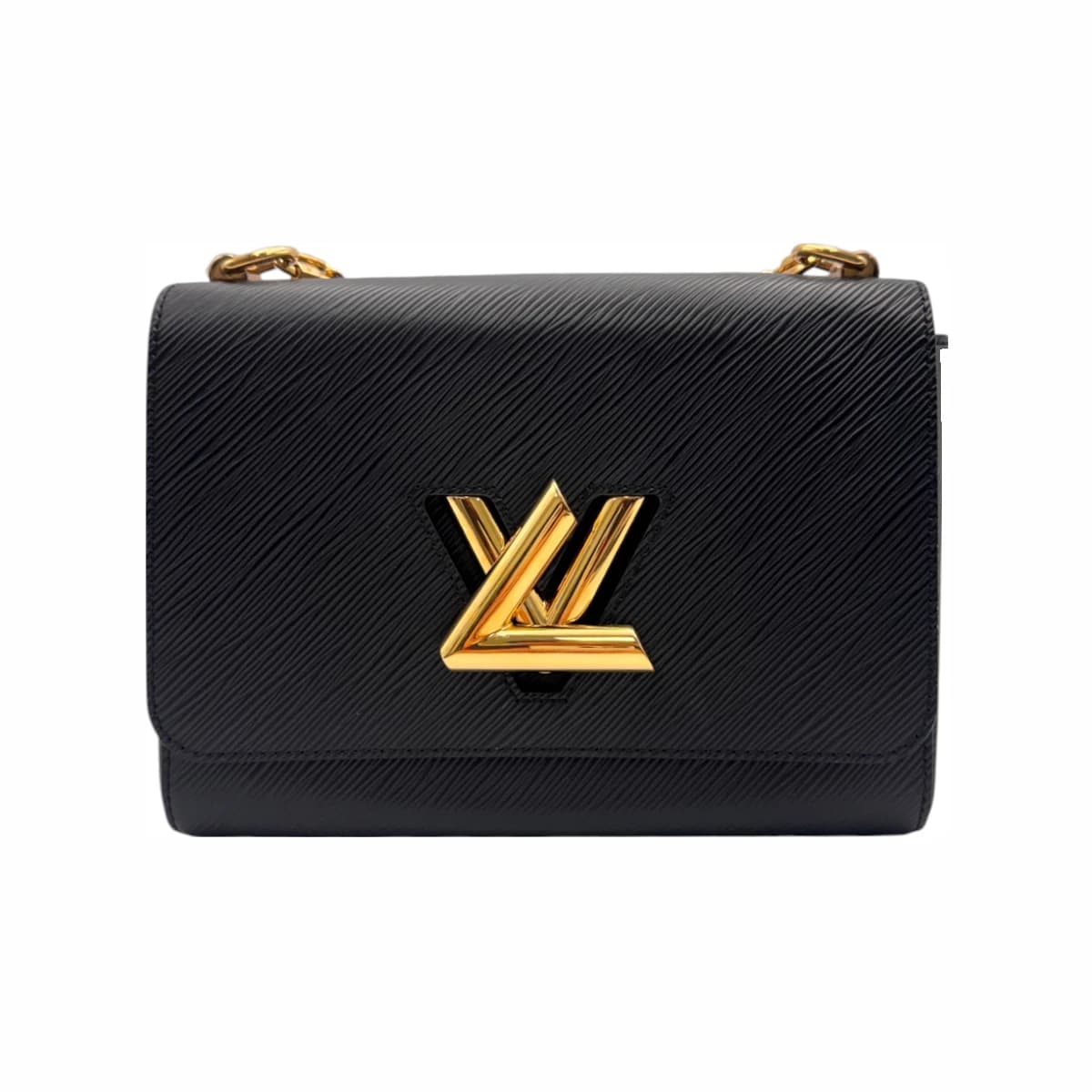 LOUIS VUITTON 루이비통 시즌 한정 블랙 에삐 금장 트위스트 MM 숄더백