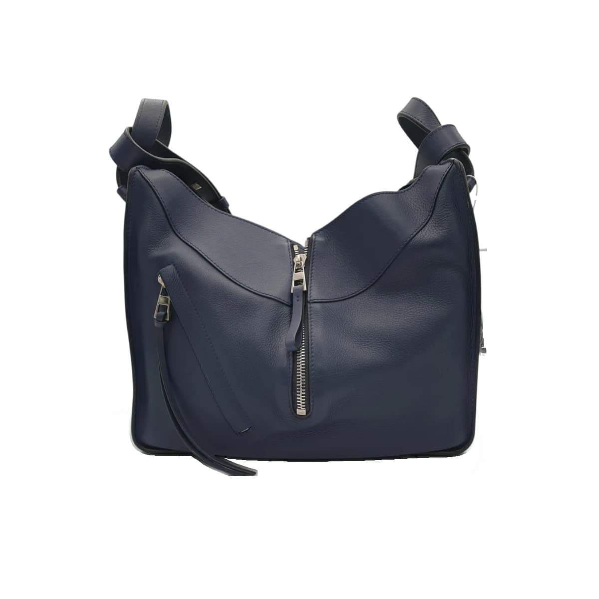 LOEWE 로에베 네이비 클래식 카프스킨 해먹백 스몰 가죽