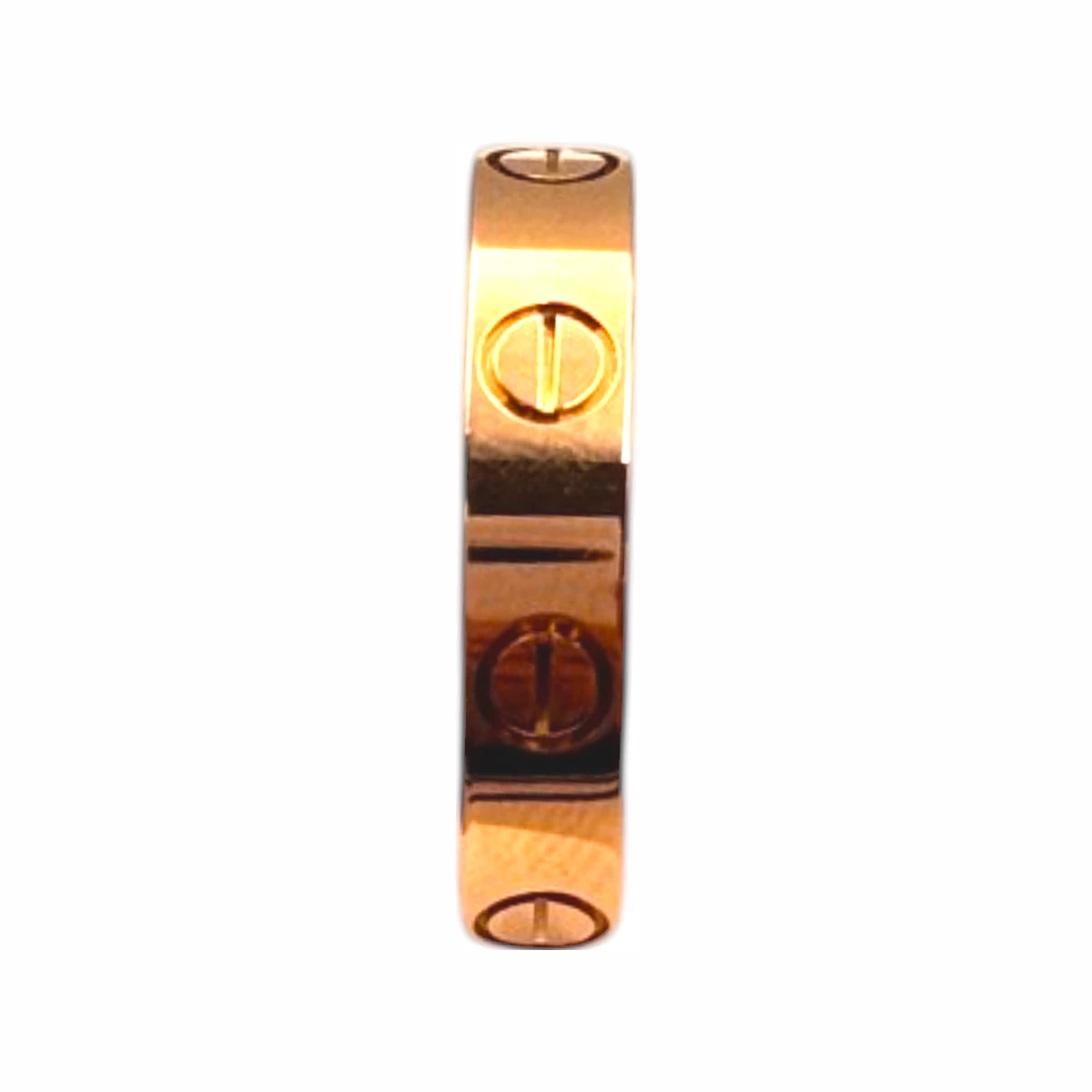 CARTIER 까르띠에 러브 밴드 링 스몰 49호 18K 핑크골드 18K 옐로골드