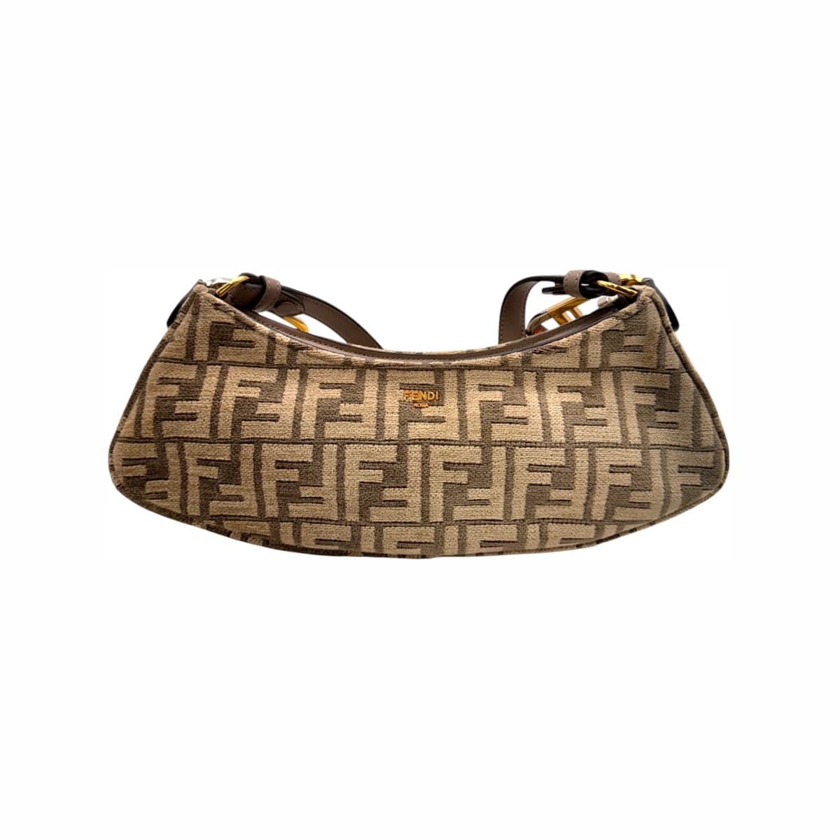 FENDI 펜디 자카드 오락 스윙 숄더백