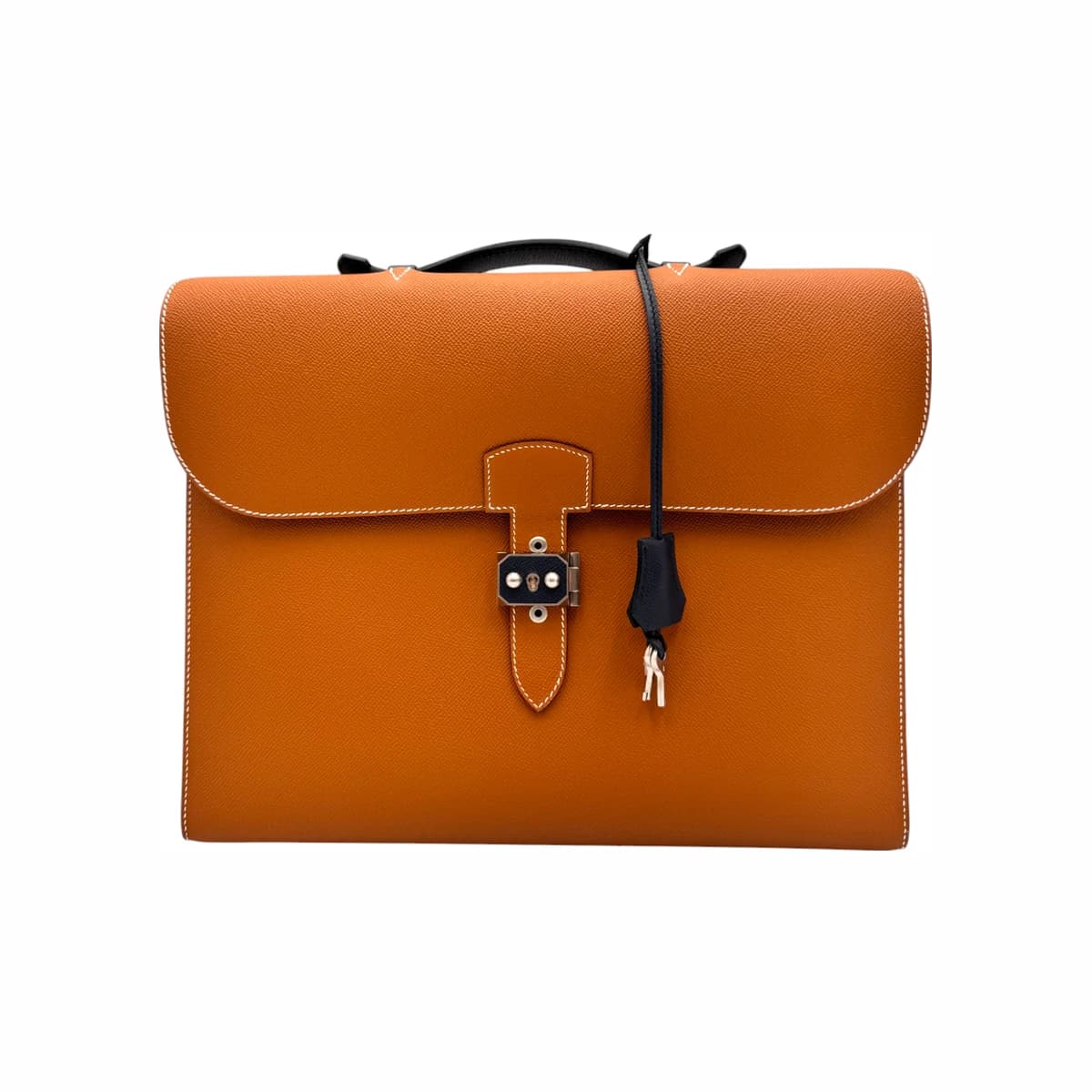 HERMÈS 에르메스 골드 앱솜 삭 아 데페슈 36(D각인) 가죽