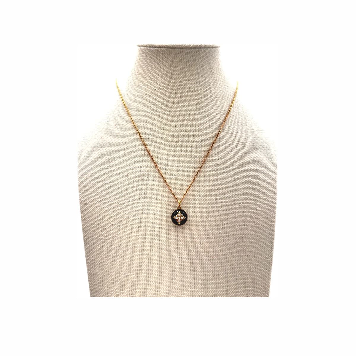 LOUIS VUITTON 루이비통 18K 옐로우골드 다이아 4P B블라썸 PM 펜던트 18K 옐로골드