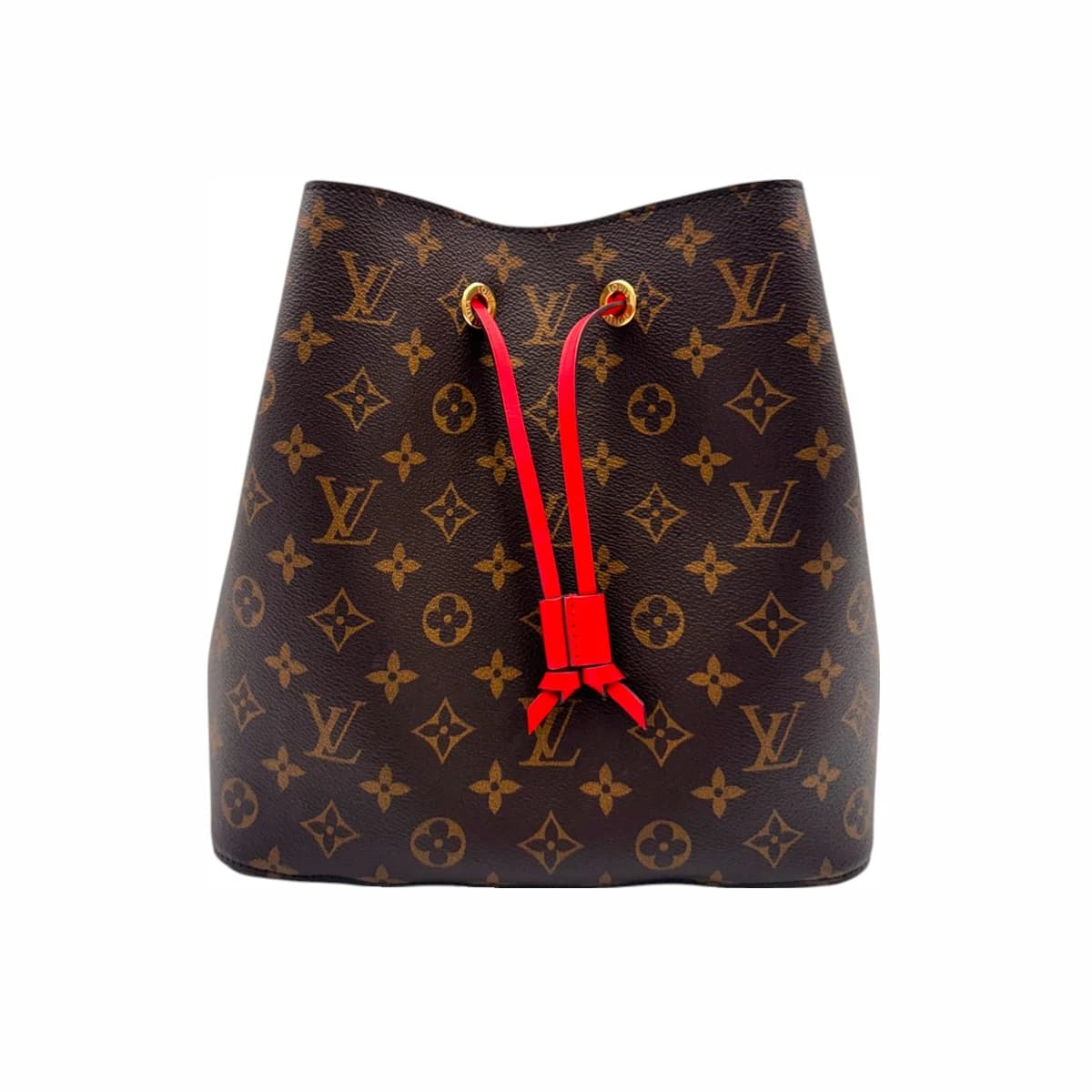 LOUIS VUITTON 루이비통 모노그램 캔버스 레드 컬러 네오노에 MM 숄더백(내장칩)