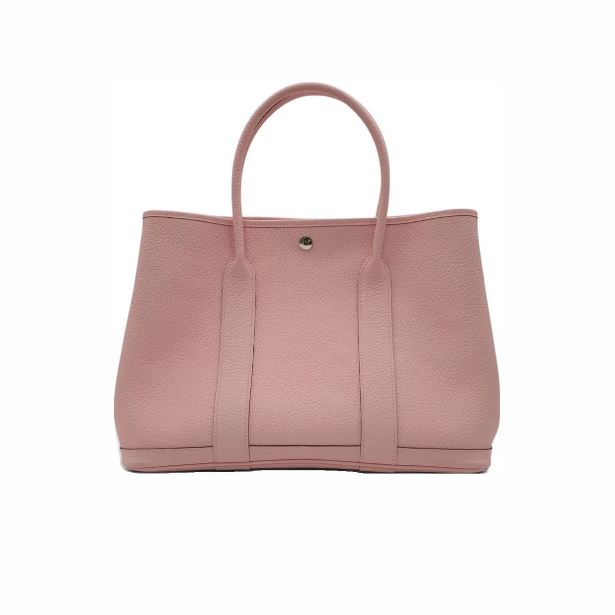 HERMÈS 에르메스 로즈 사쿠라 네곤다 팔라듐 가든파티 36 T각인 핑크 가죽