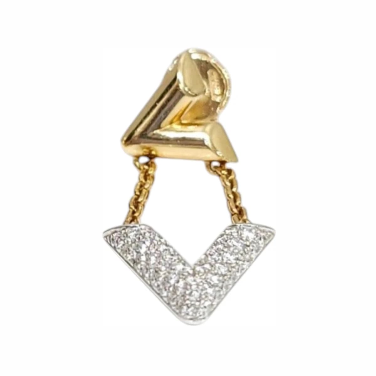 LOUIS VUITTON 루이비통 LV 다이아 볼트 귀걸이