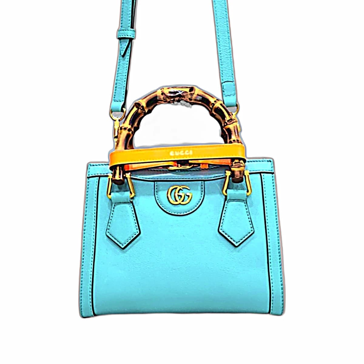 GUCCI 구찌 다이애나 뱀부 미니 토트 숄더백