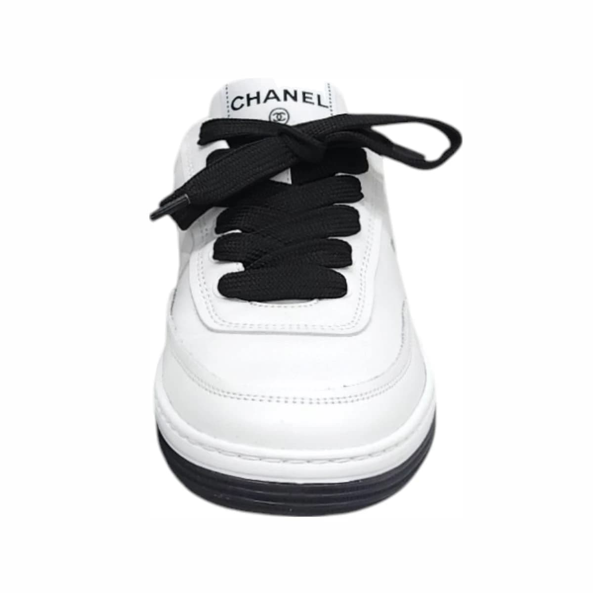 CHANEL 샤넬 CC 로고 테니스 제니스니커즈 35.5 화이트