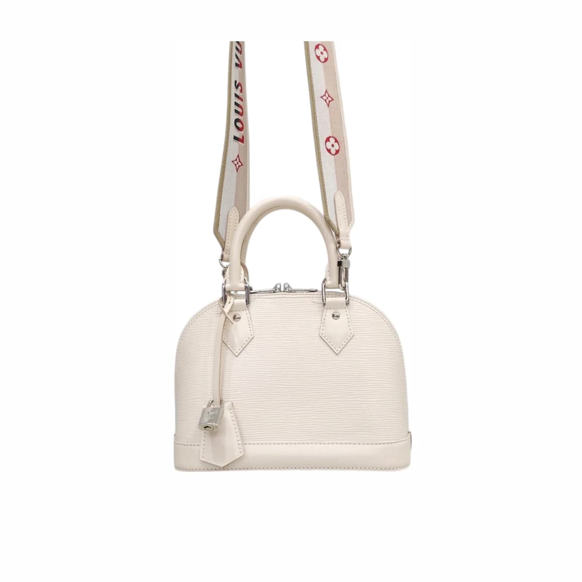 LOUIS VUITTON 루이비통 에피 쿼츠 화이트 알마BB